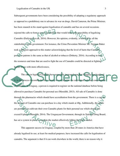 Legalisation of Cannabis in the UK