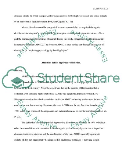 The Aspect of Psychological Disorder