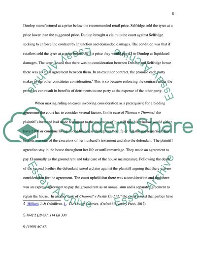 Consideration as One of the Fundamentals of a Legally Binding Contract