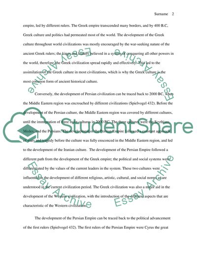 Greek and Persian Civilizations