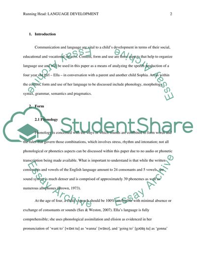 Language Development