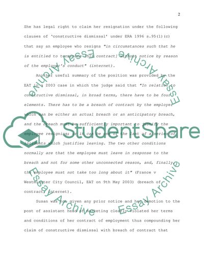 The Issues of Employment Law