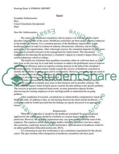 Healthcare Consultancy at Career Consultants Incorporated