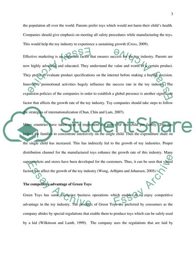 The World Toy Industry