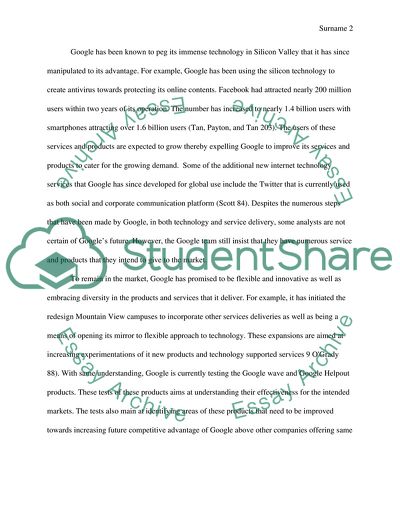 Management of Information Systems: The Google Inc