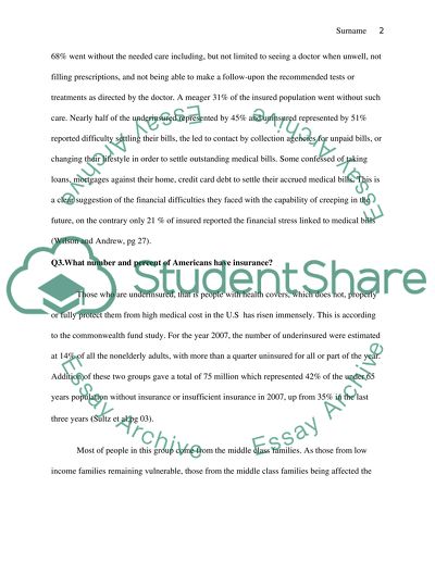 The Rising Number of Uninsured or Underinsured in the Country