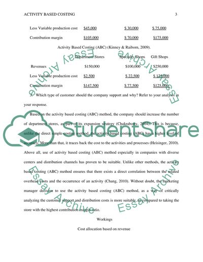 Activity Based Costing