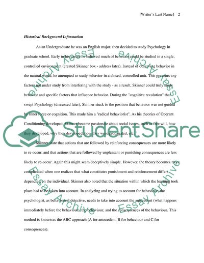 Applications of Operant Conditioning at School