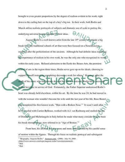 Rodin and Mueck: Is There Anything in Common