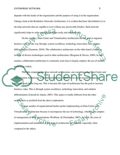 Enterprise network architectures constraints