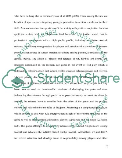 Initiatives to develop respect towards referees in the United Kingdom