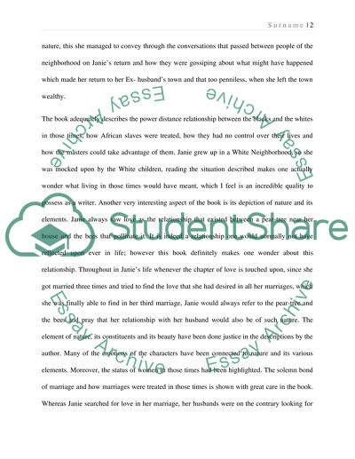 Their Eyes Were Watching God