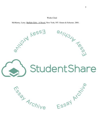 Book Review: Buffalo Girls -- Auther: Larry McMurtry