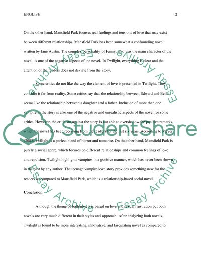 Twilight comparative essay 07 image