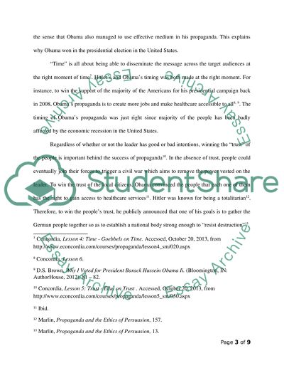 The Main Purpose of Propaganda