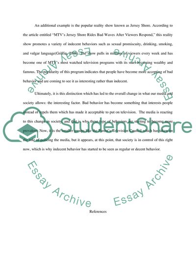 Indecent Behavior in Social Media