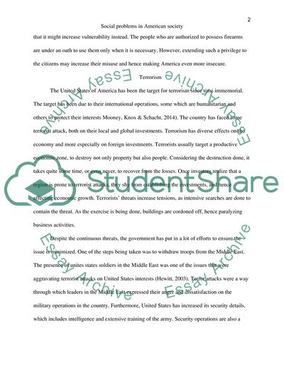 Social problems in American society