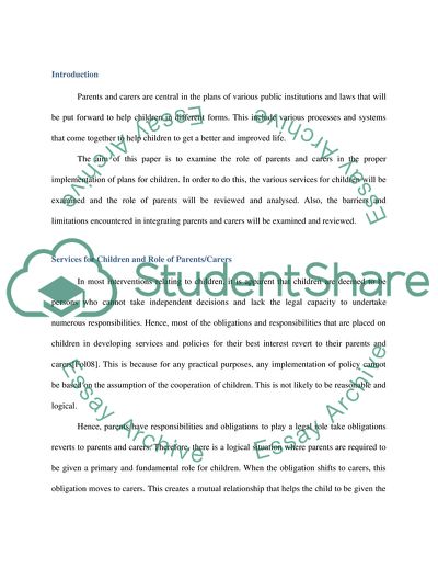 Wellbeing of Children and Implementation of Child-Centred Policies