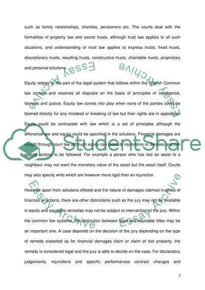 The Fundamental Differences between Equity and Trusts