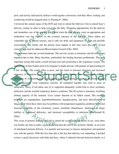 Nursing: Special Care of the Newborn