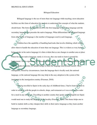 Bilingual Education and Social Change