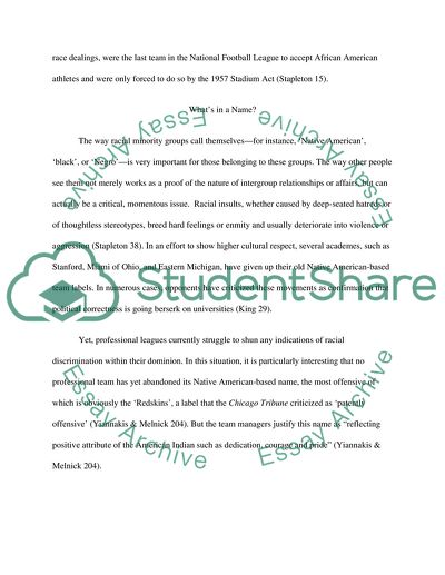 Adopting Native American Names - Abandoning Redskins