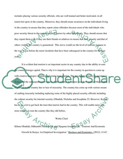 The Issue of Security in the Country