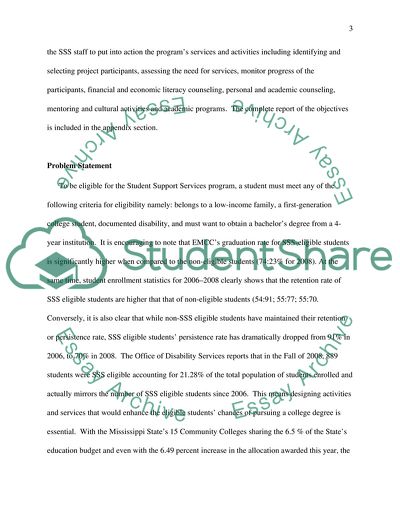Student Support Services Program Evaluation