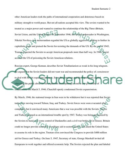 Truman and Cold War America - 1945-1952