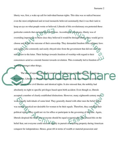 Revolutionary Era Paper