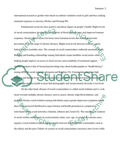 Social Support and Family Connectedness