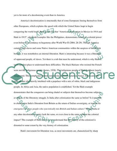 James Account of the Haitian Revolution and the Broadening of Decolonization