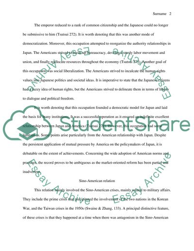 American Occupation in Japan