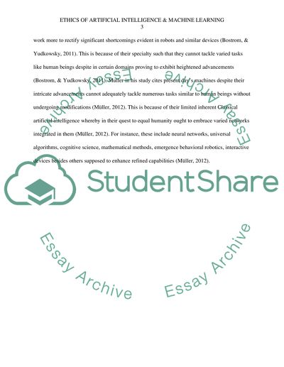 Ethics of Artificial Intelligence & Machine Learning