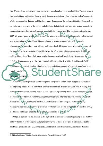 A Case Study of A War Or Military Conflict