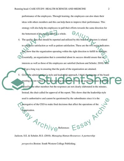 Quality Performance Measure in Health Sciences and Medicine