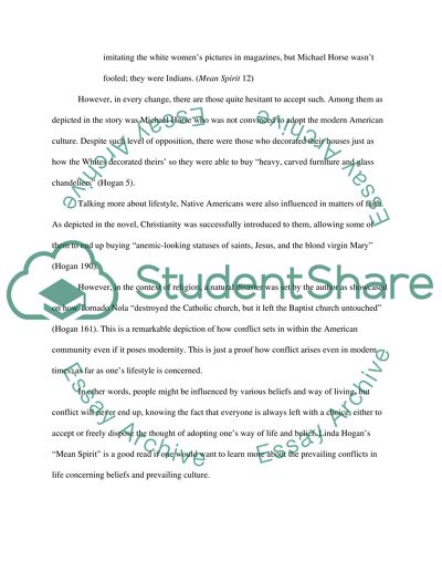 Linda Hogans Mean Spirit