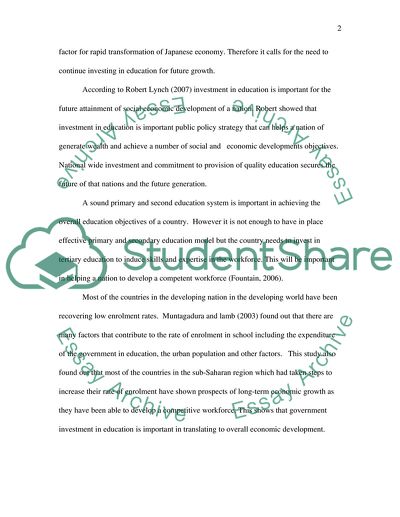 Japanese Education and Development