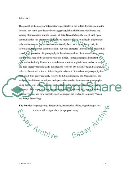Digital Crime Investigation and Features of Steganography and Steganalytical Techniques