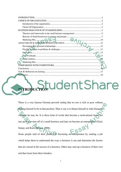 The Relationship of Theory to Practice towards Managing a Small Business