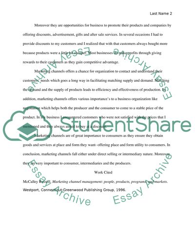 The Nature and Importance of Marketing Channels