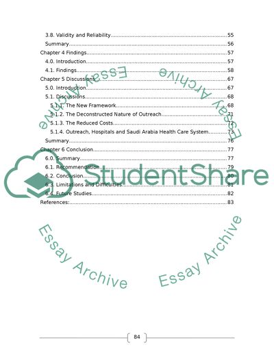 Healthcare Outreach and Its Economic Effect