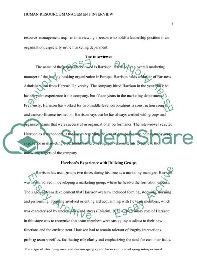 Human-Resource Management Interview