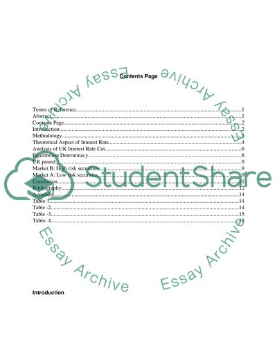 Impact of the Changes in UK Interest Rates on UK Exchange Rate Against US$ over Last Five Years