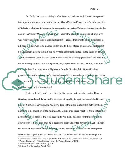 Agreement of Partnership