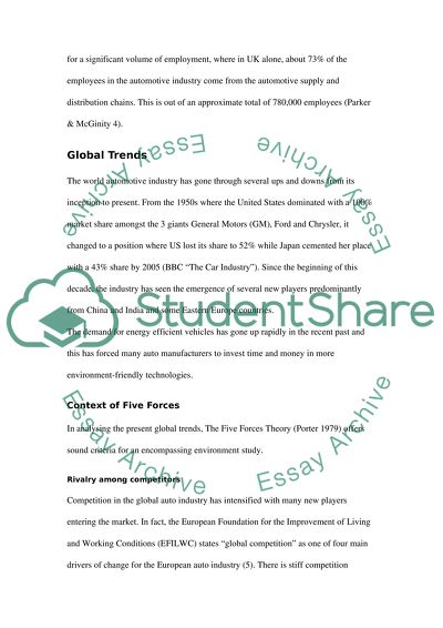 British Motor Industry and Government Strategy