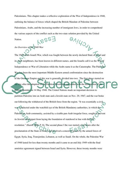 The Arab-Israeli Conflict