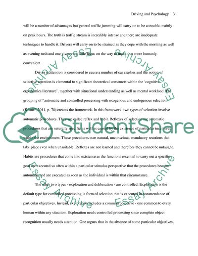 The Types of Aspects in Driving Attitude