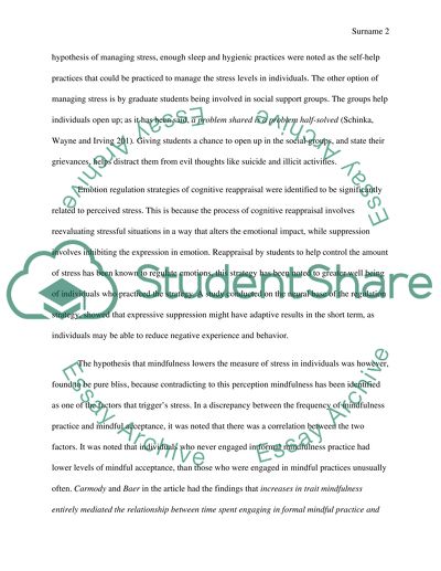 Psychology scientific articles summary