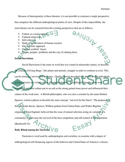 Anthropological Perspective Regarding Development and Progress